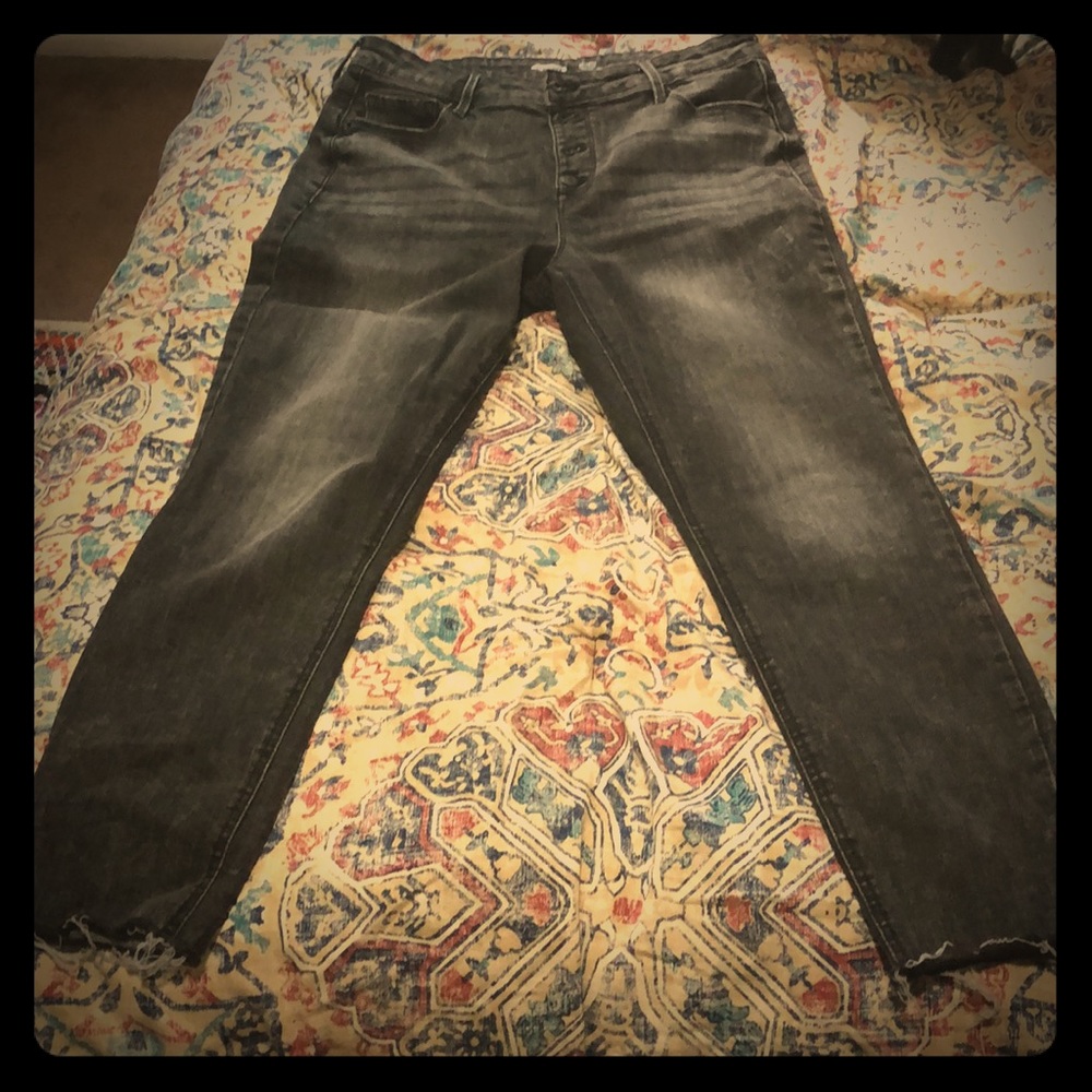 Old Navy Super Skinny High Rise Dark Denim Jeans